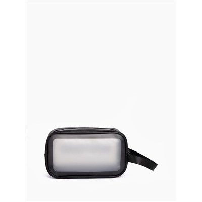 Косметичка WashBag, для бассейна, на молнии, с ручкой, чёрная