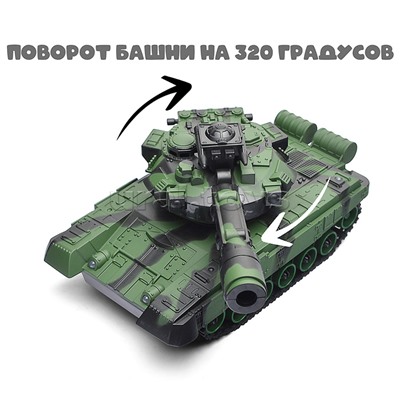 Танкк "Ударная сила" р/у, 27 MHz, в коробке