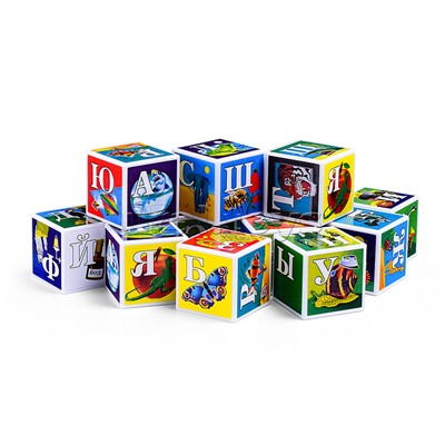 Кубики "Азбука в картинках" (12)