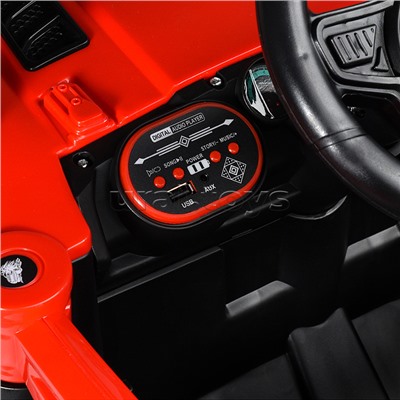 Электромобиль детский "Джип" (цвет красный)