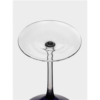 Бокал для вина Magistro «Иллюзия», 540 мл, 10×24 см, стекло, синий