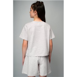 Костюм из футера для девочки оверсайз Happyfox