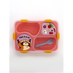 Ланч - бокс с 4 секциями «Енот», 23×17×5.5 см