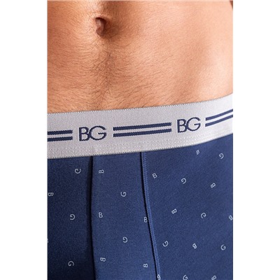 Трусы, набор - 3 штуки муж BeGood UMJ1202J Underwear черный/темно-синий принт/темно-синий