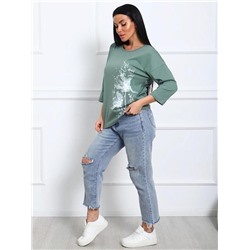 Футболка "Амели" (Хаки)