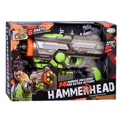 Бластер "Hammerhead" с мягкими пулями, в коробке