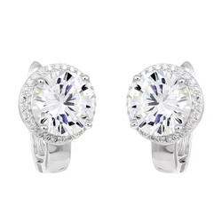 Серьги из серебра куб.циркон., МЦВ1046