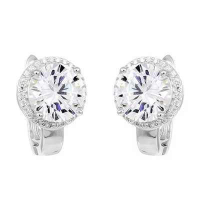Серьги из серебра куб.циркон., МЦВ1046