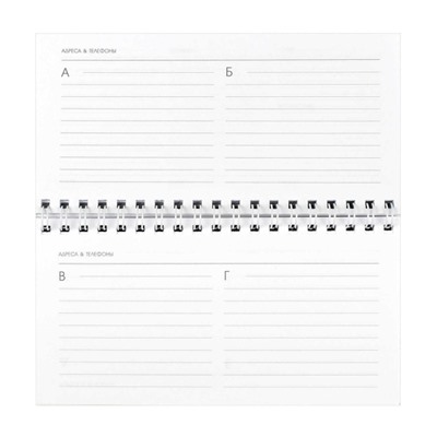 Еженедельник недатированный на спирали 165х85 мм 128 стр. 71597 "БЕРЕЗА" Феникс