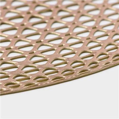 Салфетки сервировочные на стол Доляна «Сфера», d=35.5 см, 4 шт., золотые