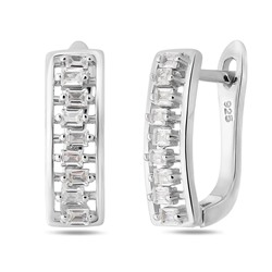 Серьги, куб.циркон., BY-5225