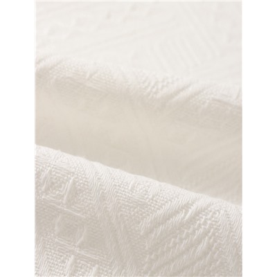 Скатерть «Этель», белая, фактурная, 130×130 см