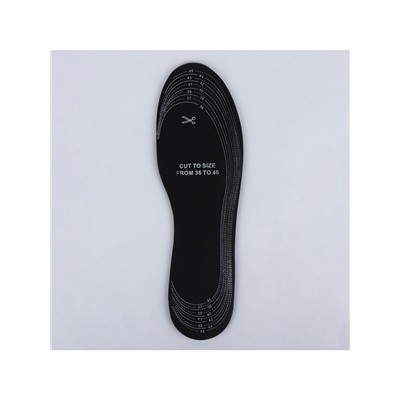 Стельки для обуви, универсальные, р-р RU до 46 (р-р Пр-ля до 46), 29 см, пара, серые