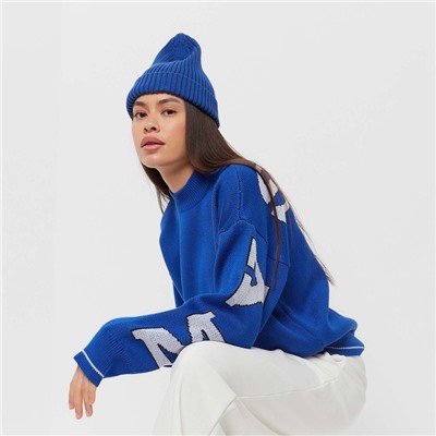 Джемпер женский MIST Knitwear, синий, размер 40-42