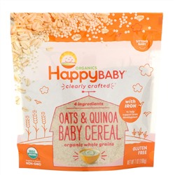 Happy Family Organics,  Clearly Crafted, каша для детей, овсянка и киноа, 198 г (7 унций)
