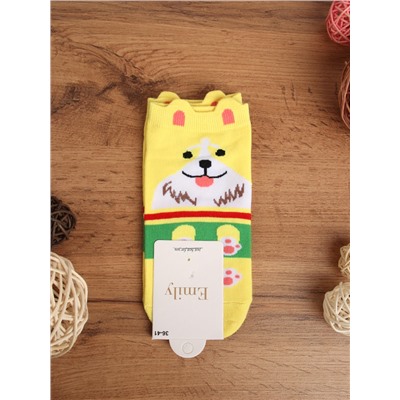 Носки р. 35-40 Собака / L820 /уп 10/1200/ ОДНА ПАРА/ МАРКА
