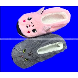 2 ПАРЫ - ПОДАРОЧНЫЙ НАБОР Носки-ТАПОЧКИ с мехом Мордочки женские