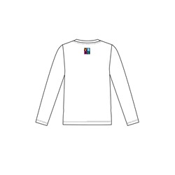 Фуфайка трикотажная для девочек (футболка с длинными рукавами)