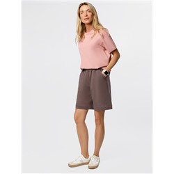 Шорты из тонкого премиального футера с эластаном