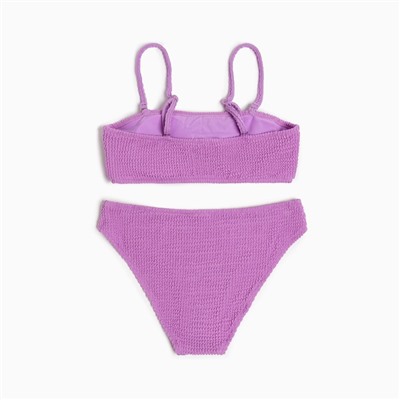 Купальник раздельный однотонный женский MINAKU, фиолетовый, размер 46