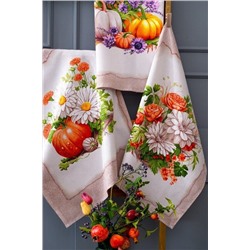 Полотенце 50*60 см. "Винтажные открытки" рогожка хлопок 100%