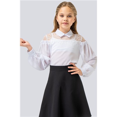Блузка из шифона с кружевом для девочки Happyfox