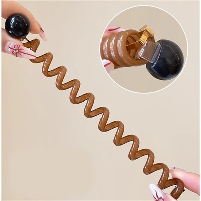 Резинка-пружинка для волос с ШАРИКОМ