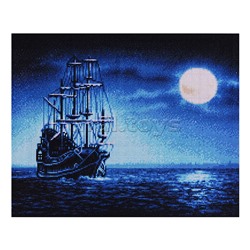 Кристальная (алмазная) мозаика "Под лунным светом" 40 х 50 см