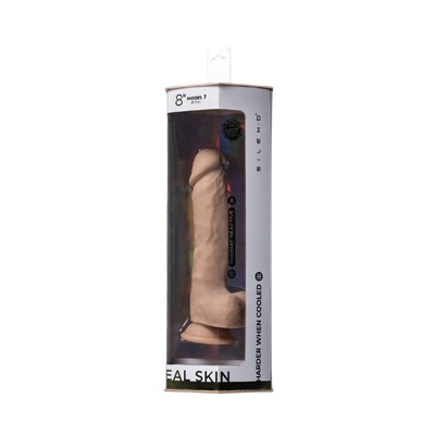 Телесный фаллоимитатор на присоске Real Skin Model 1 - 21 см.