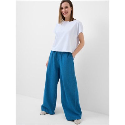 Брюки текстильные джинсовые для женщин