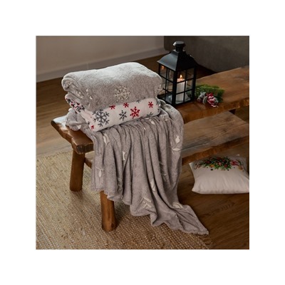 Плед светящийся в темноте «Этель. Twigs», 150×200 см, корал-флис