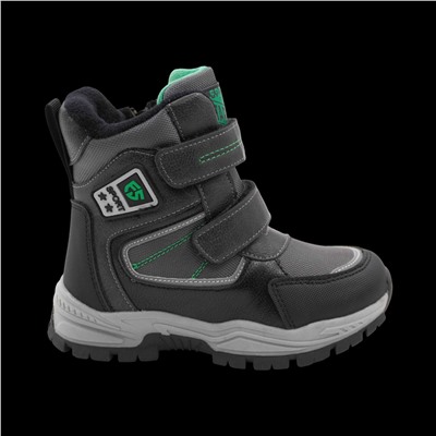 Ботинки мембранные на меху А6671-3 серые