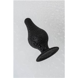 Черная анальная втулка Spade XS - 6,5 см.
