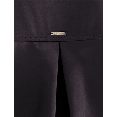 Блузка с короткими рукавами из плотного струящегося сатина