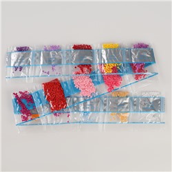 Алмазная мозаика с частичным заполнением для детей. Наряди персонажа на новый год «Снежная красавица»