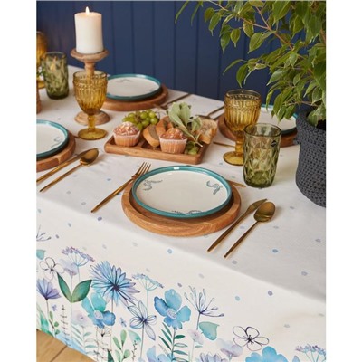 Скатерть «Этель. Незабудки», 149×110 см, 100% хлопок, саржа 190 г/м²