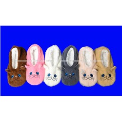 6 ПАР - Носки-тапочки с мехом Мордочки ЖЕНСКИЕ № 1