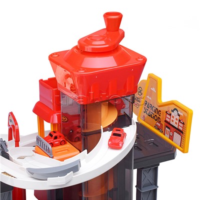 Парковка-трек "Пожарная часть" в коробке