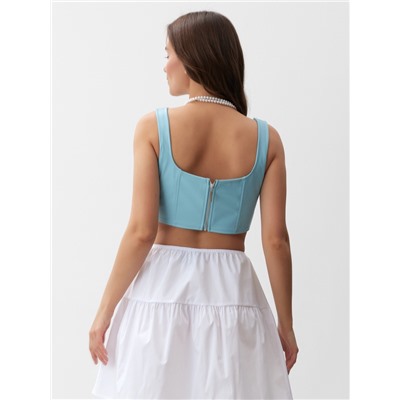 Корсет женский кожаный MIST, размер XL, голубой