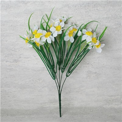 Цветок искусственный Нарцисс букет 39 см / LZQ-20 /уп 300/600/