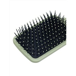 Dewal Beauty Щетка для волос серия «Магия» массажная, квадратная, 13 рядов, оливковый 28013