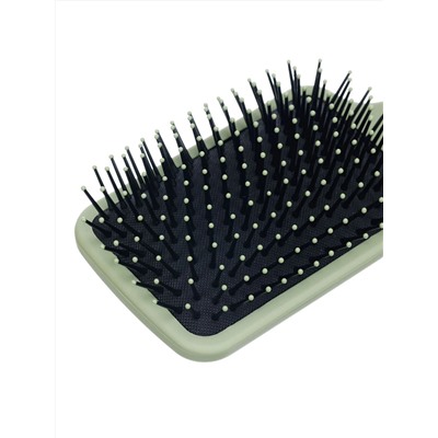 Dewal Beauty Щетка для волос серия «Магия» массажная, квадратная, 13 рядов, оливковый 28013