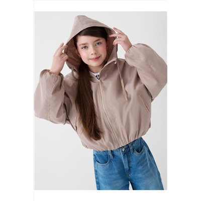 Куртка текстильная с полиуретановым покрытием для девочек (ветровка) PLAYTODAY, 1244408