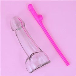 Подарочный набор новогодний «С Новым годом»: стакан 100 мл, трубочка, 18+