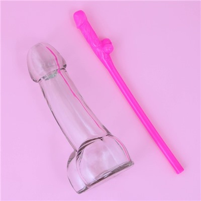 Подарочный набор новогодний «С Новым годом»: стакан 100 мл, трубочка, 18+