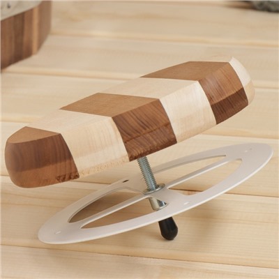 Вентиляционный клапан «Зебра», деревянный, d=95 мм, металлическое основание, «Добропаровъ»