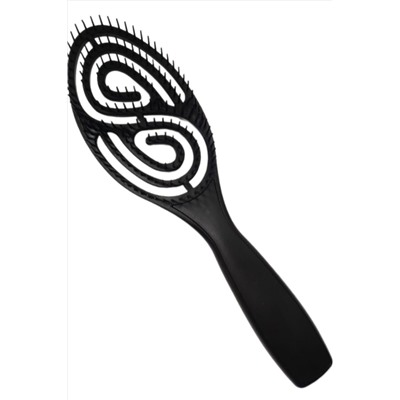 Rama Rose Расчёска для волос продувная фигурная K2021L, пластик, в ассортименте KRISTALLER, 1111659