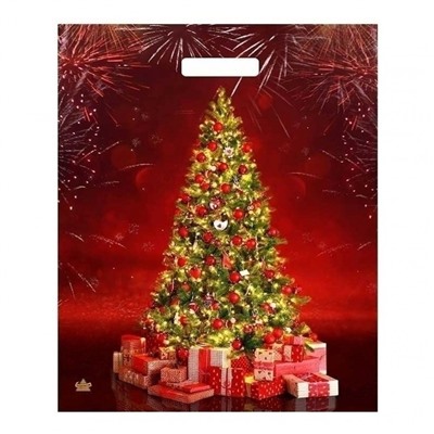 Пакет 38*45 Елочное Сияние Лам.7041