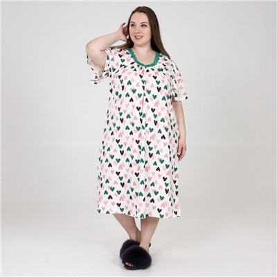 Швейное изделие "Фламинго" сердечки