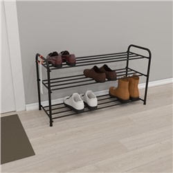 Подставка для обуви, 3 яруса, 87×30×48 см, цвет МИКС